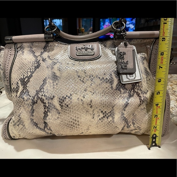 Coach Embossed Python Handbag - Picture 8 of 12
